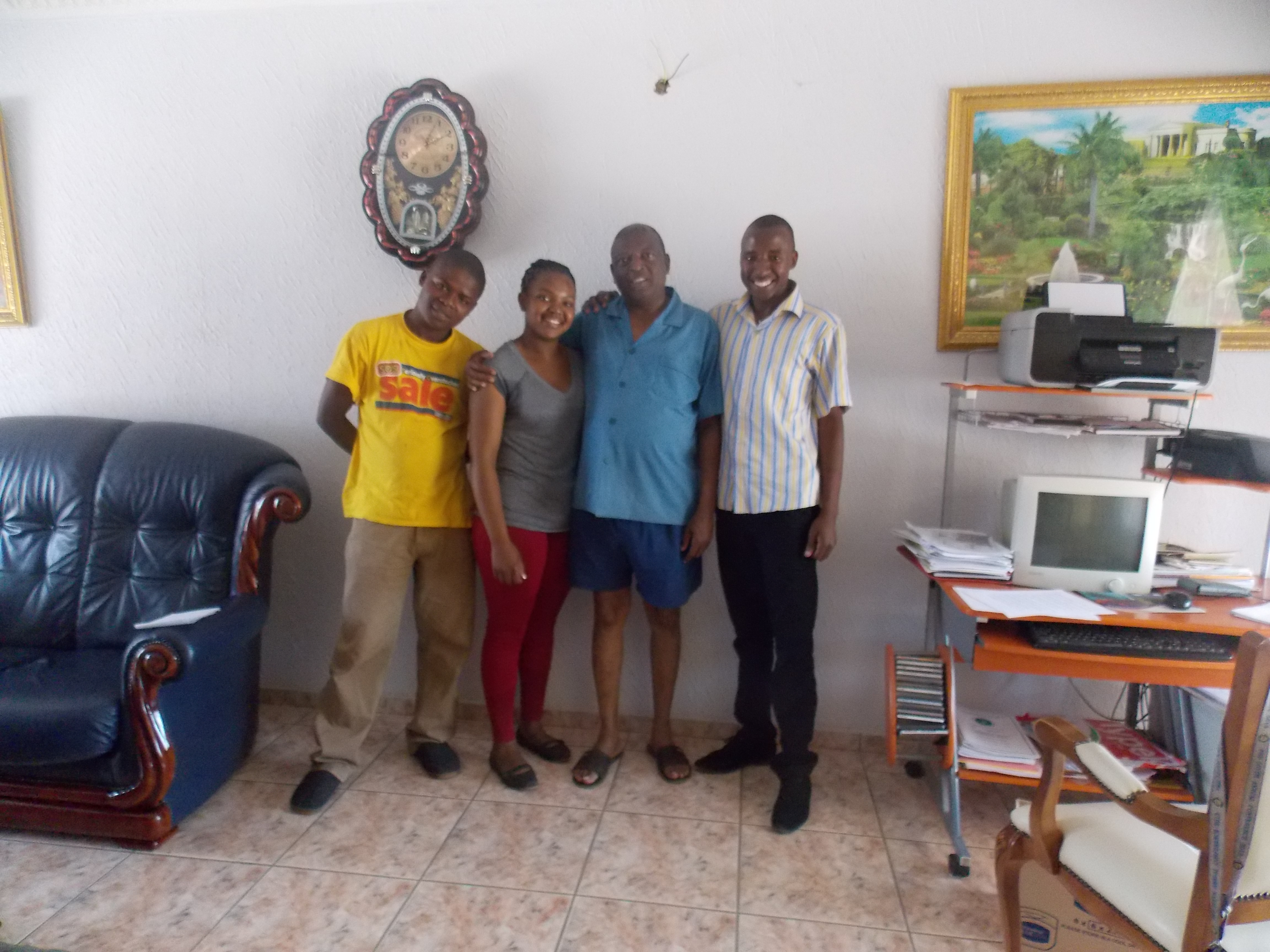 Meeting with the late former Principal to get his blessings, 2014
